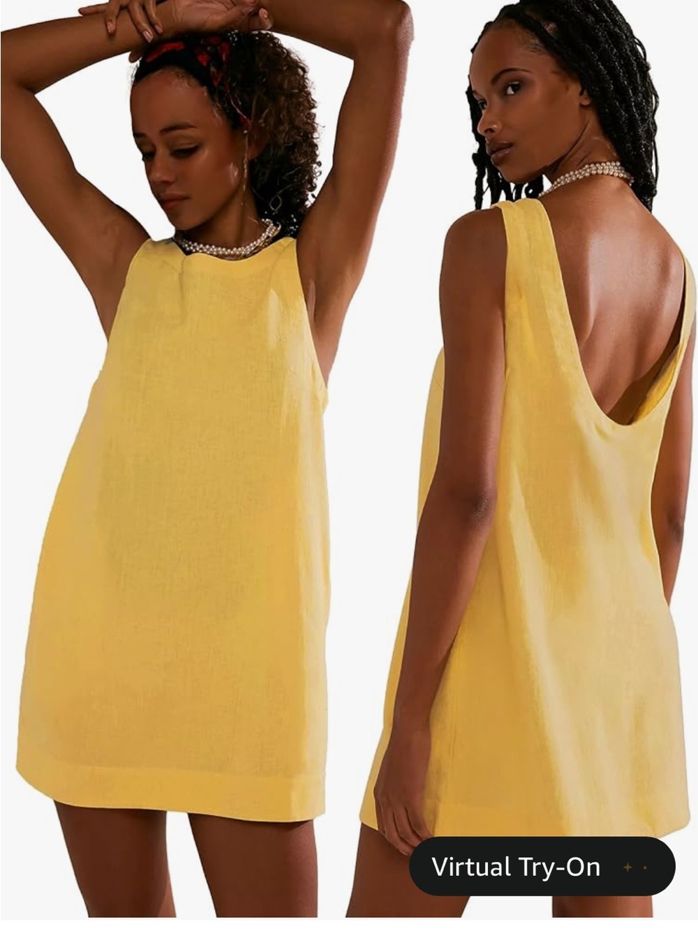 Women’s linen mini dress